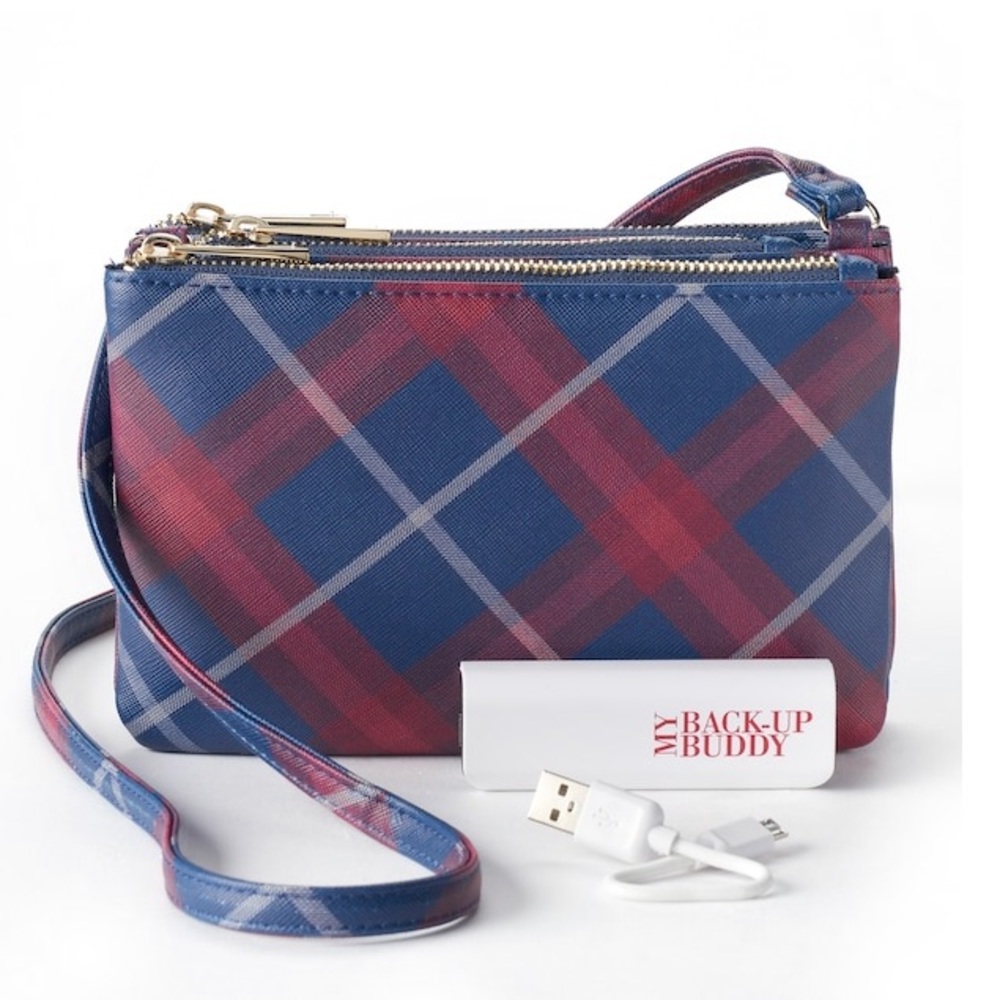 Kohl’s Plaid crossover Bag